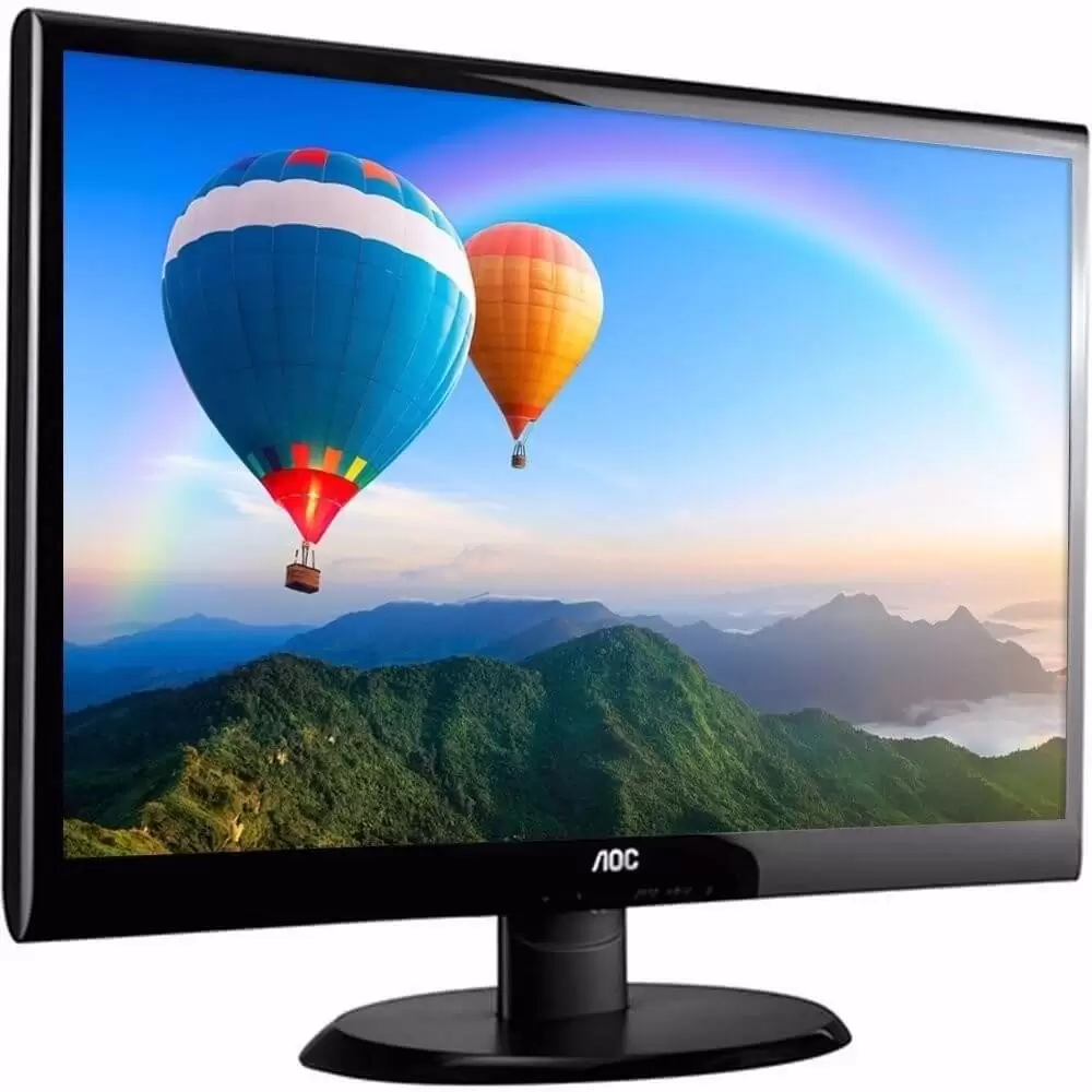 Monitor Led AOC 18.5" E970Swhnl Slim 60Hz Preto - Imagem 2