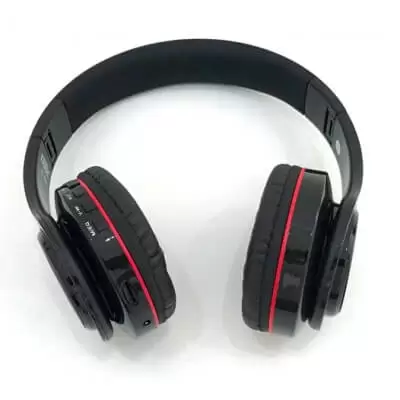 Headphone Bluetooth B-68 DEX Preto com Vermelho - Imagem 2