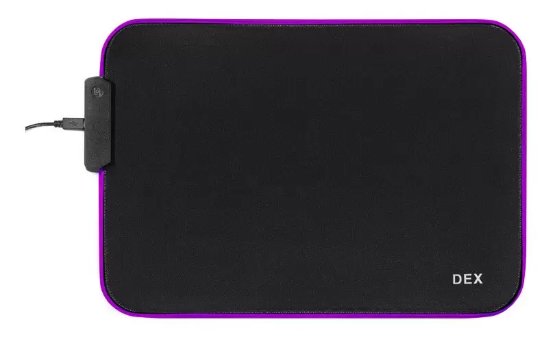 Mouse Pad Gamer RY-2535 DEX Preto Com LED