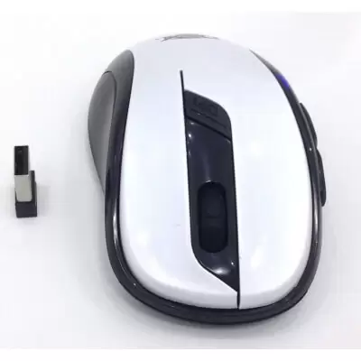 Mouse Wireless Sem Fio 2.4ghz 1600DPI Nano USB LTM-308 Branco - Imagem 2