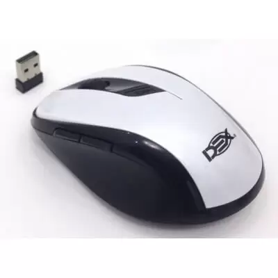 Mouse Wireless Sem Fio 2.4ghz 1600DPI Nano USB LTM-308 Branco