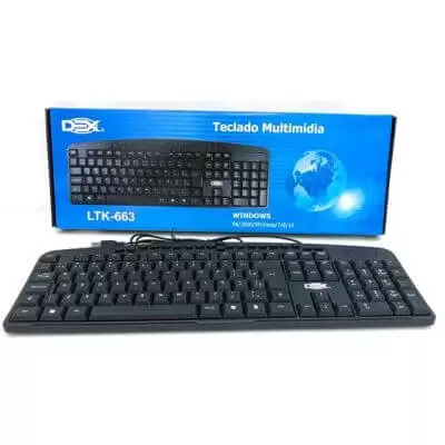 Teclado USB Comum Multimidia LTK-663 DEX - Imagem 3