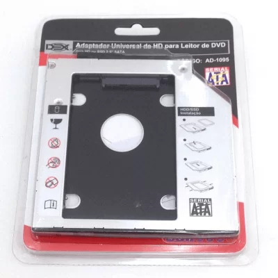 Adaptador Caddy para HD SSD AD-1095 9.5mm DEX gaveta - Imagem 2