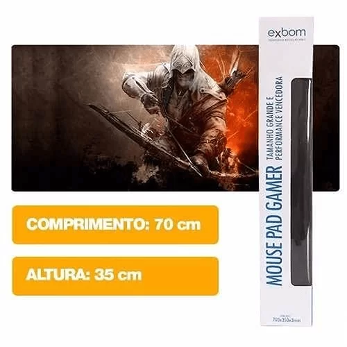 Mouse Pad Gamer 700x350x3mm MP-7035C Exbom Mod 06 Killer - Imagem 3