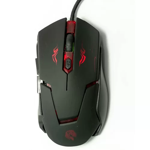 Mouse Gamer Hayom MU-2910 DPI 6 Botões Preto com LED