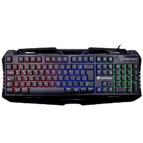 Teclado Gamer Hayom TC3205 Preto com Iluminação LED