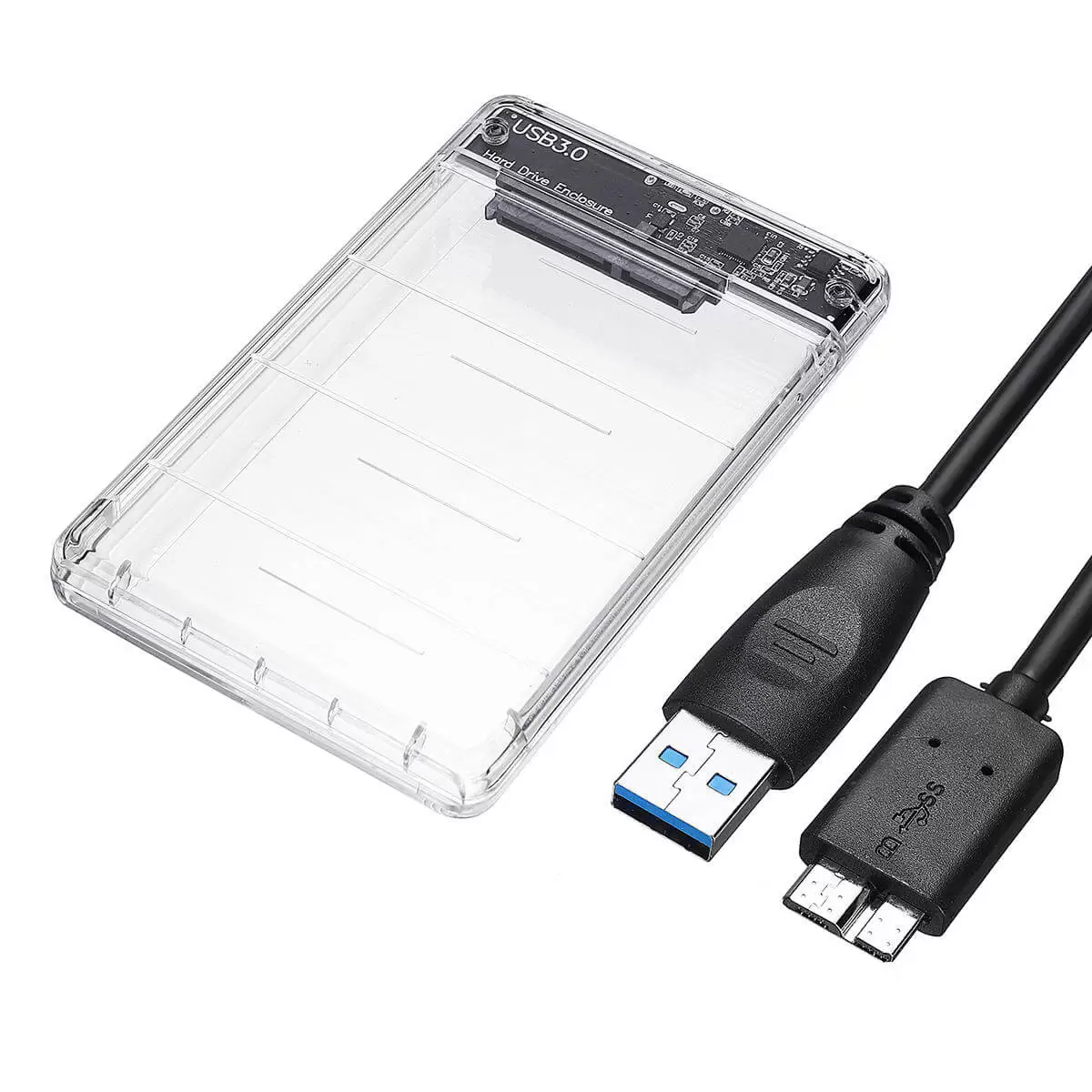 Case Transparente para HD Sata 2,5" HDD ou SSD USB 3.0