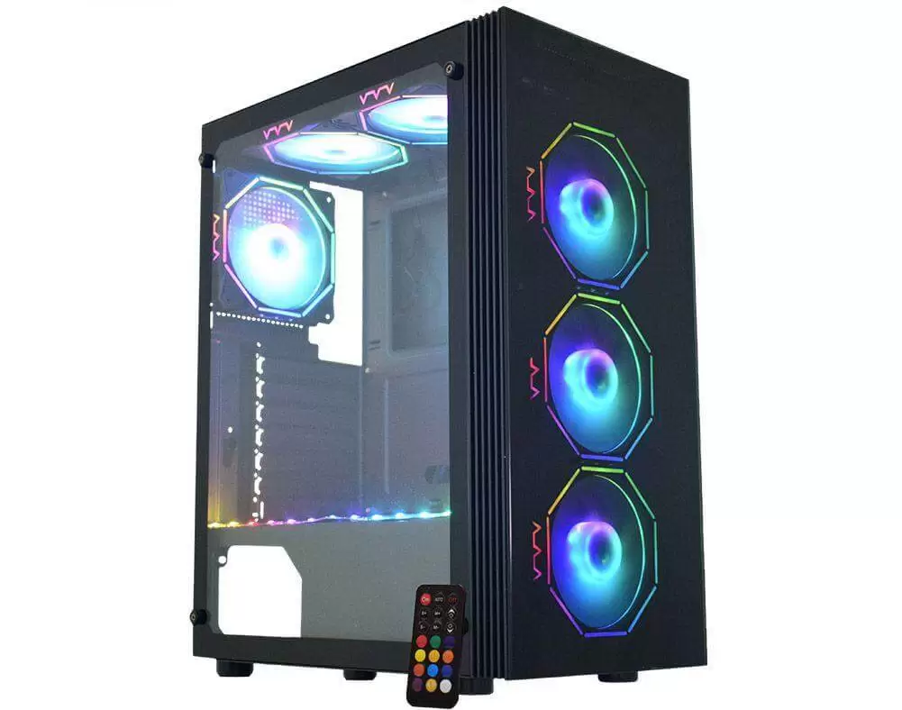 Gabinete Gamer Asgard Polygon CG-02Z5 K-Mex com 3 Coolers - Imagem 3
