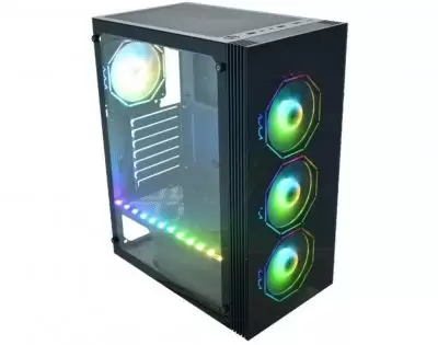 Gabinete Gamer Asgard Polygon CG-02Z5 K-Mex com 3 Coolers - Image 6