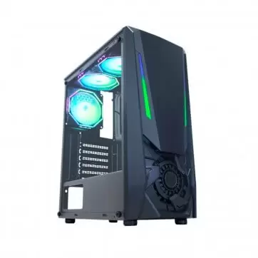 Gabinete Gamer JAEGER I CG-01TJ K-mex Preto com LED RGB - Imagem 2