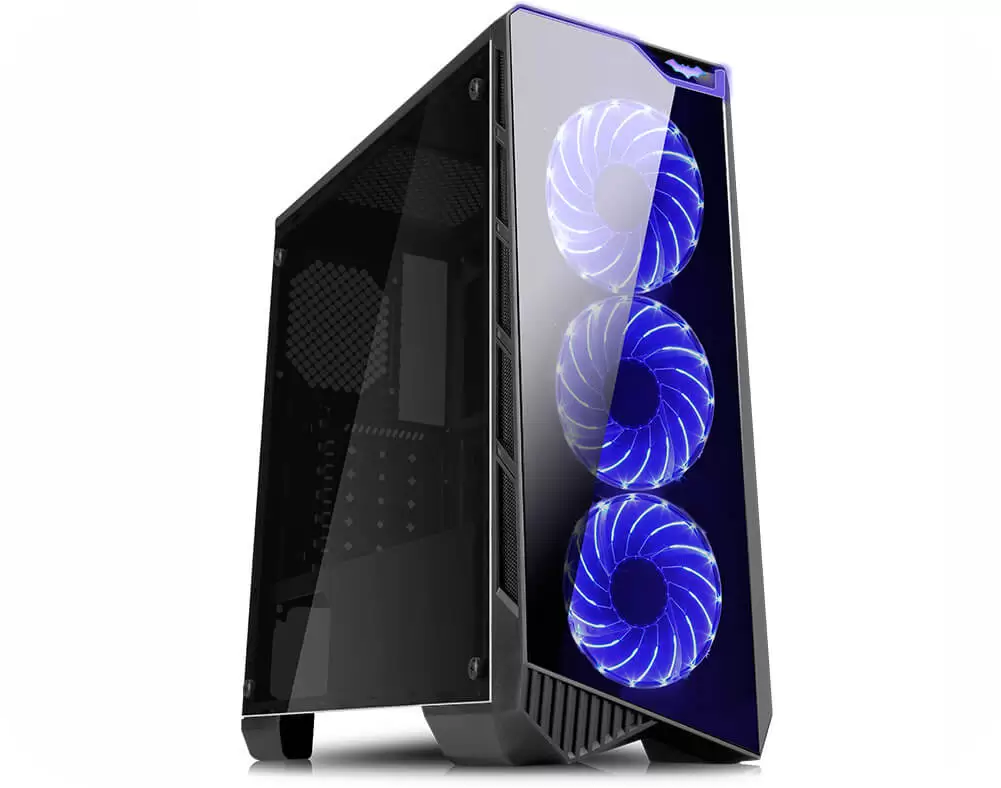 Gabinete Gamer Vamp CG-04P9 K-mex Com 3 Cooler Azul