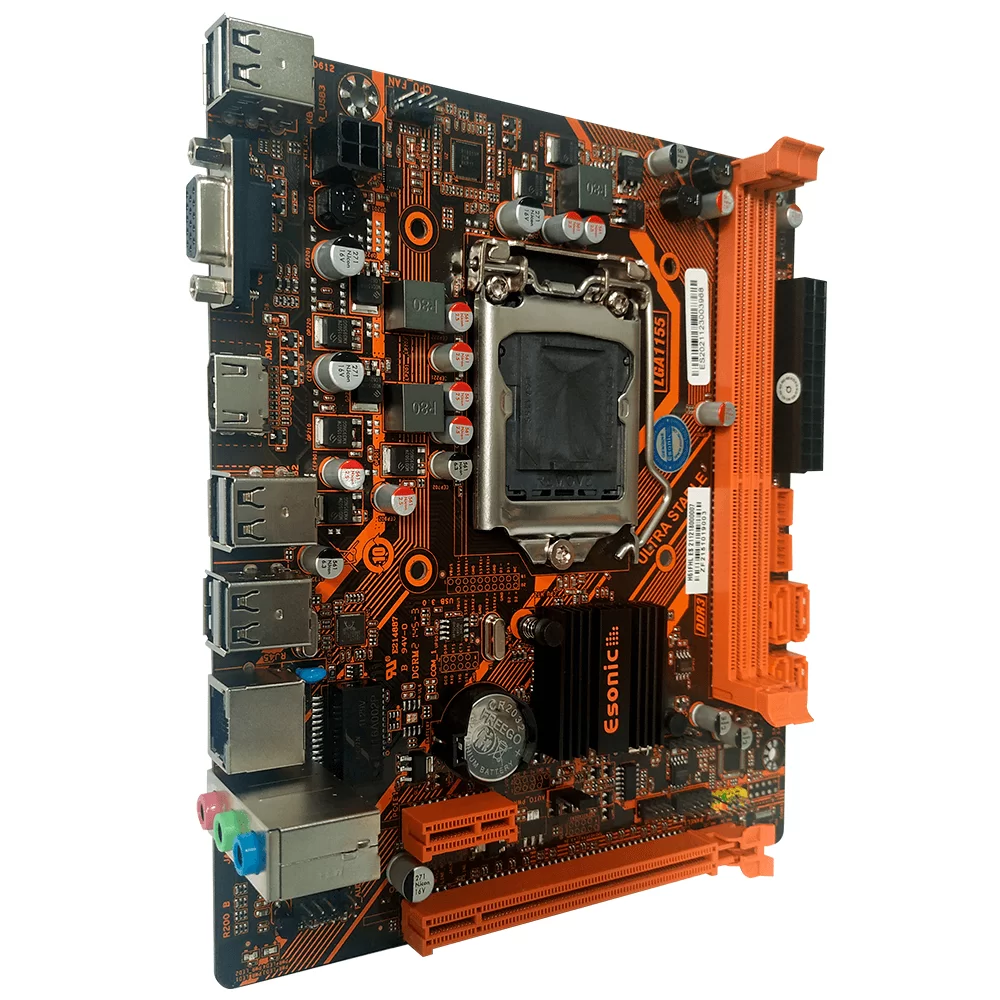 Placa Mãe H61 FHL LGA 1155 2ª e 3ª geração com USB 3.0 DDR3 VGA HDMI PCIE x16 2.0 ESONIC BOX - Imagem 2