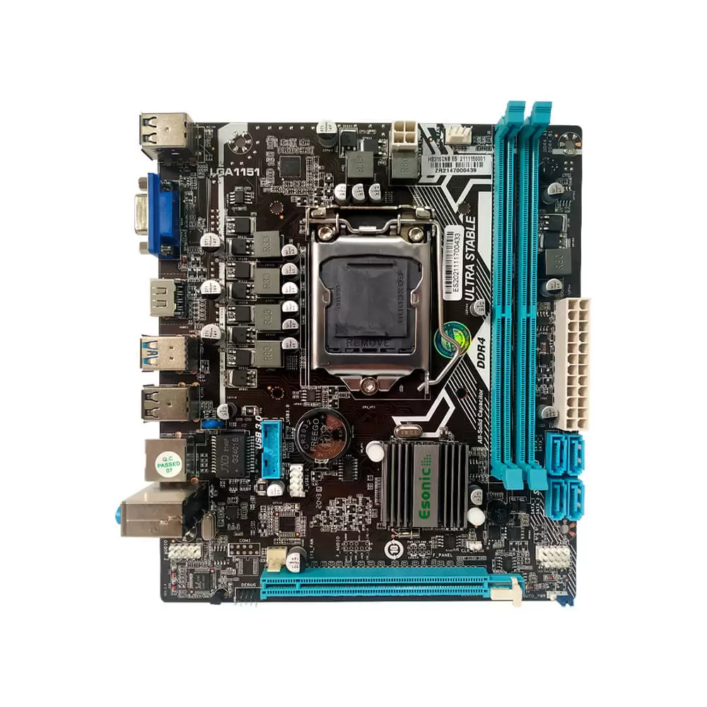 Placa Mãe H310 CNB1151 6ª/7ª/8ª e 9ª geração com USB 3.0 DDR4 VGA HDMI PCIE x16 3.0 ESONIC - Imagem 2