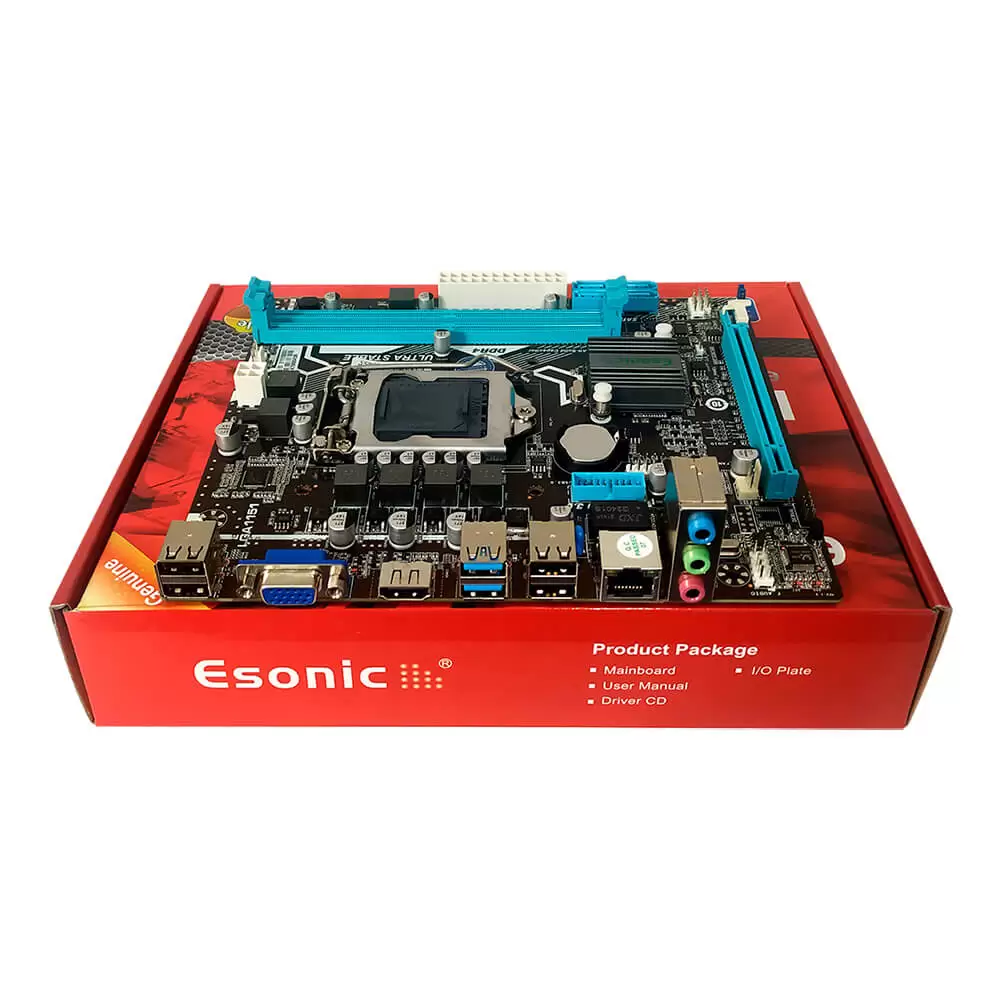 Placa Mãe H310 CNB1151 6ª/7ª/8ª e 9ª geração com USB 3.0 DDR4 VGA HDMI PCIE x16 3.0 ESONIC