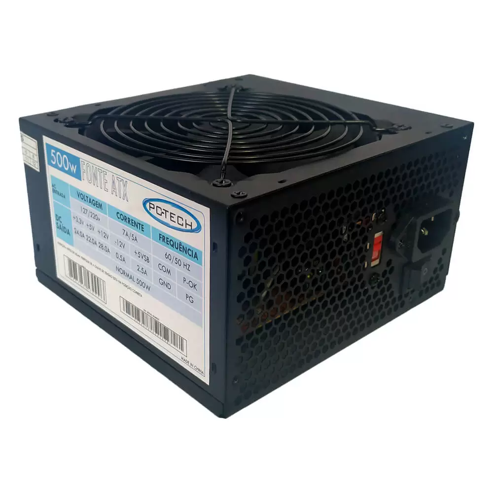 Fonte ATX de alimentação 500w FA–500 BOX PC – TECH - Imagem 2