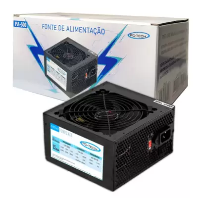 Fonte ATX de alimentação 500w FA–500 BOX PC – TECH