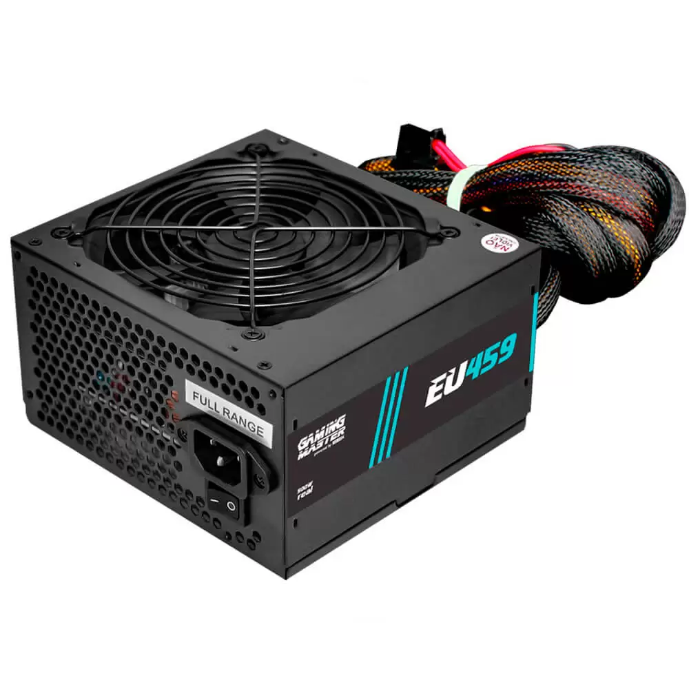 Fonte de Alimentação ATX 500W GAMER K-MEX EU459 - 80PLUS WHITE FCC CE CB BOX