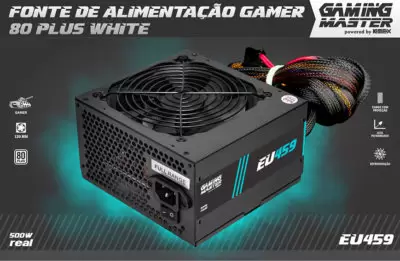 Fonte de Alimentação ATX 500W GAMER K-MEX EU459 - 80PLUS WHITE FCC CE CB BOX - Image 6