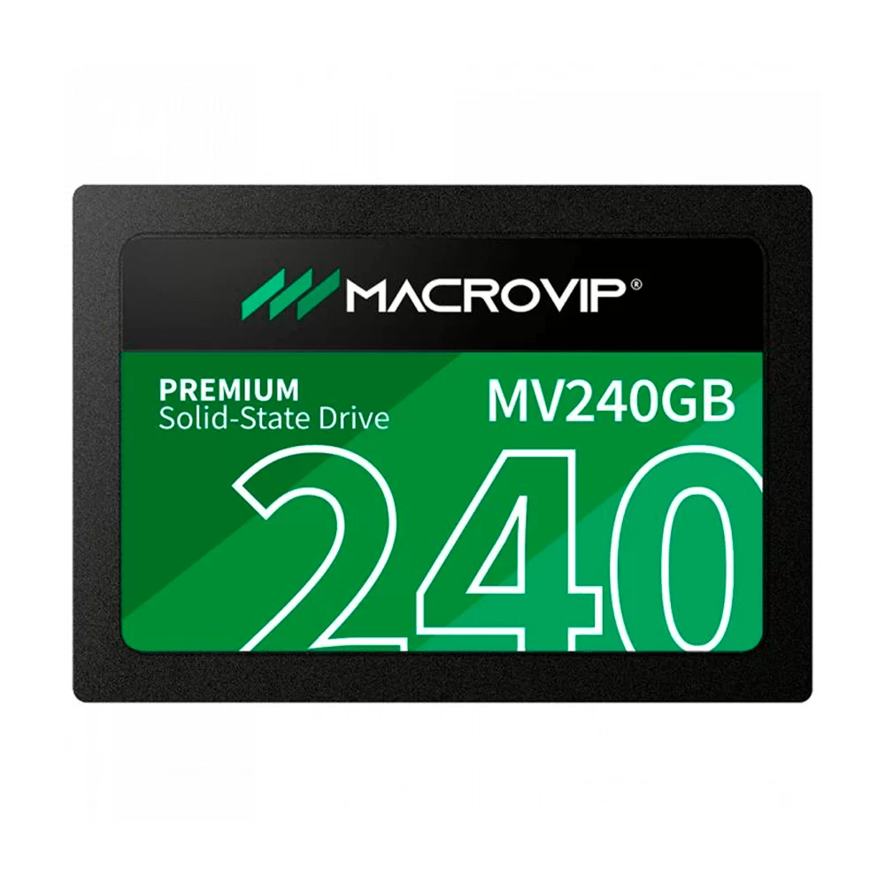 SSD 240 GB MACROVIP MV240GB 2.5” SATA III LEITURA 520MBPS / GRAVAÇÃO 450MBPS BOX