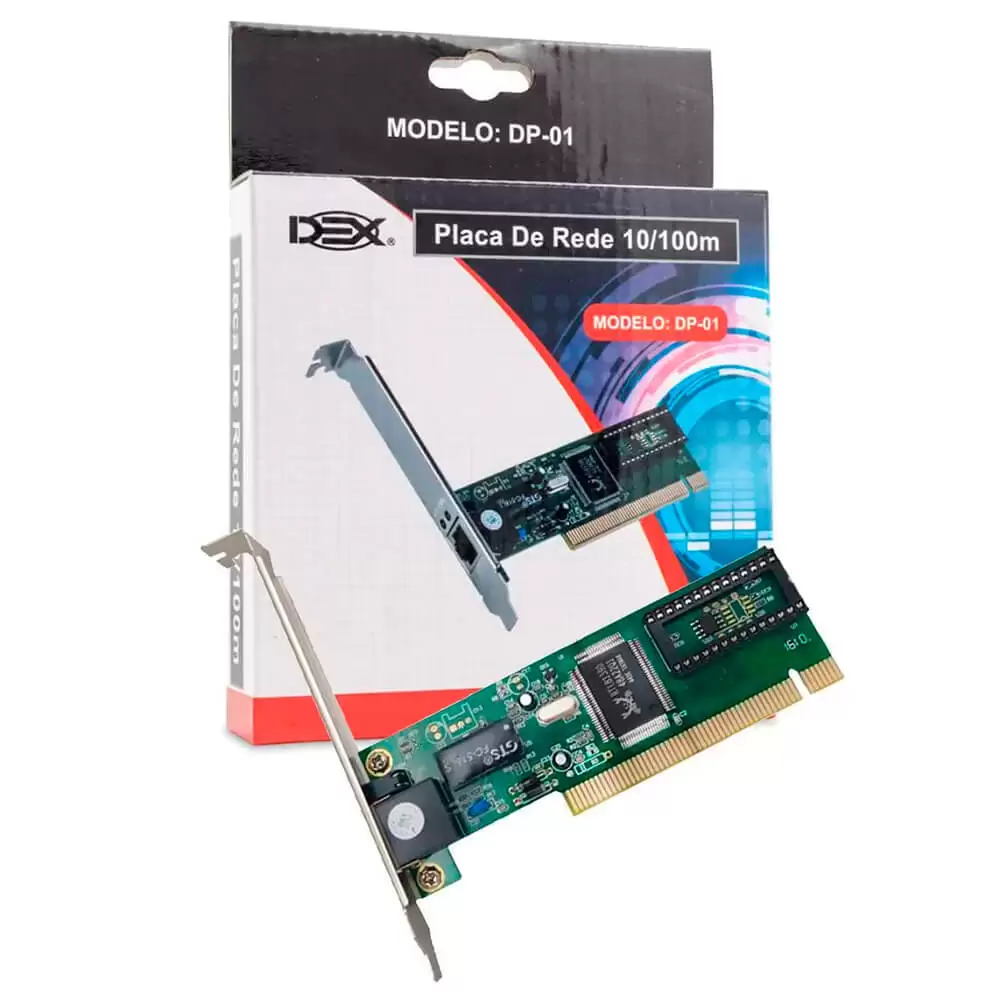 Placa de Rede PCI 10/100 Mbps Gigabit DP-01 Dex