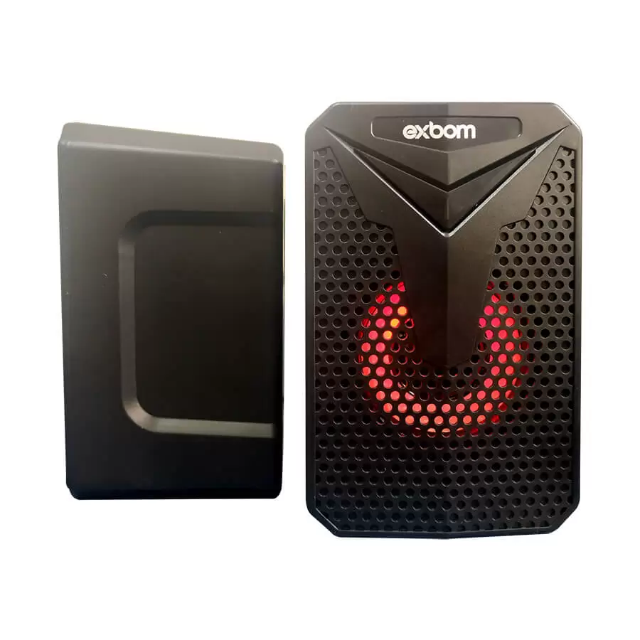 CAIXA DE SOM USB COM LED COLORIDO 10W 5V CS-C54 EXBOM PARA DESKTOP E NOTEBOOK - Imagem 10