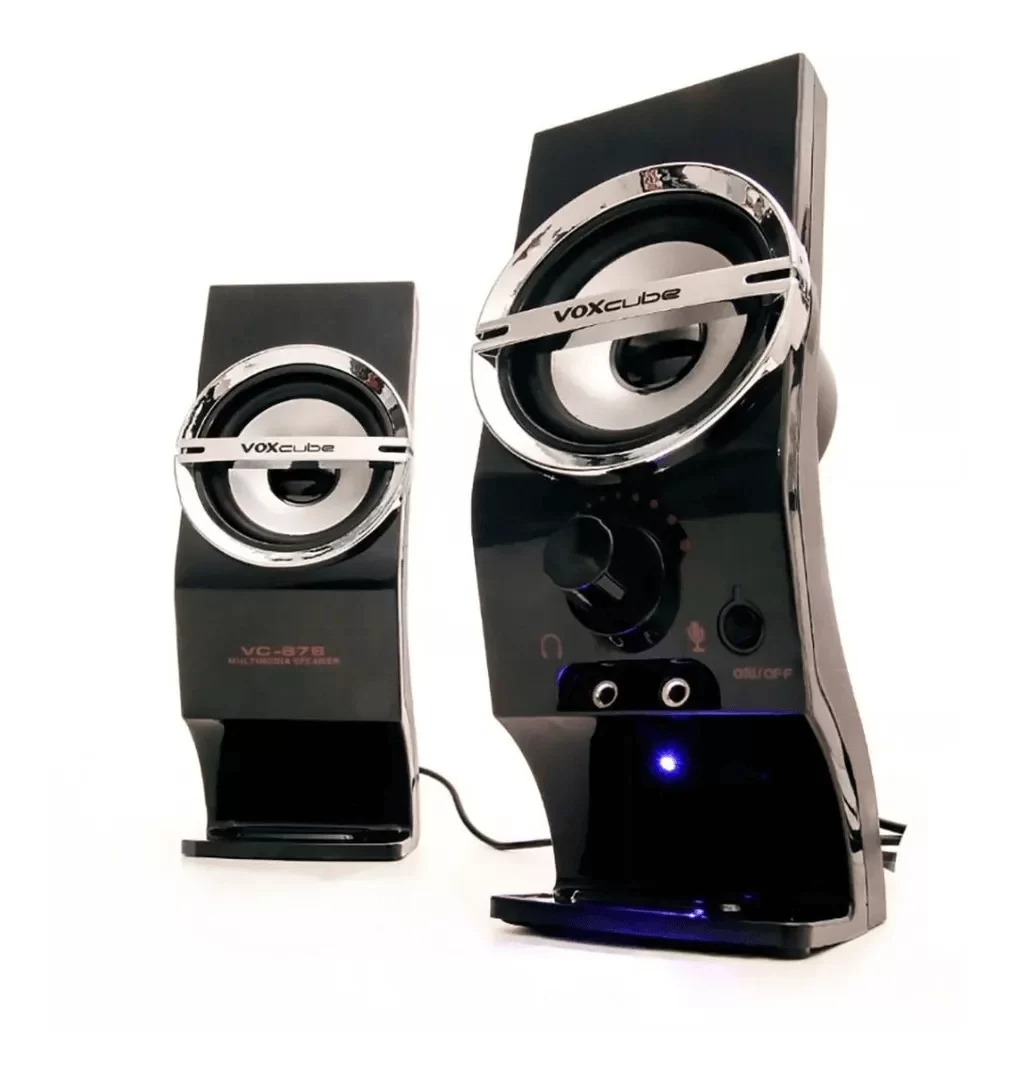 CAIXA DE SOM 5W RMS USB VC-878 VOX CUBE PARA DESKTOP NOTEBOOK SMARTPHONE - Imagem 3