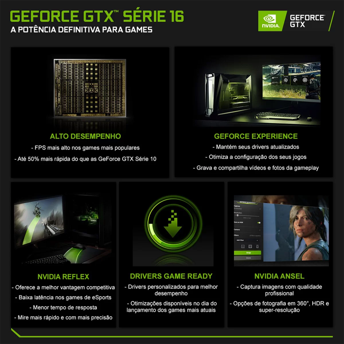 PLACA DE VÍDEO GEFORCE GTX 1650 PNY NVIDIA 4GB GDDR6 128BIT - Imagem 8