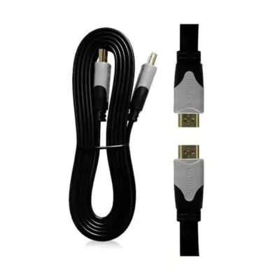 Cabo HDMI Achatado 3 Metros Versão 1.4 Conector Banhado a Ouro EXBOM Suporte 3D Full HD 1080P FLAT - CBX-HB30SM - Image 2